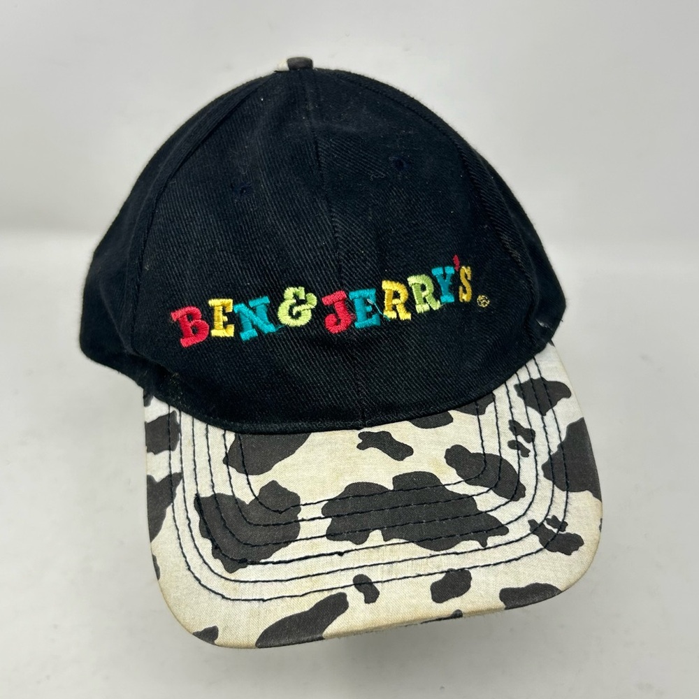 Vintage Ben And Jerry’s Hat Cow Print Chunky Funky Style Drew Pearson Fresh Caps